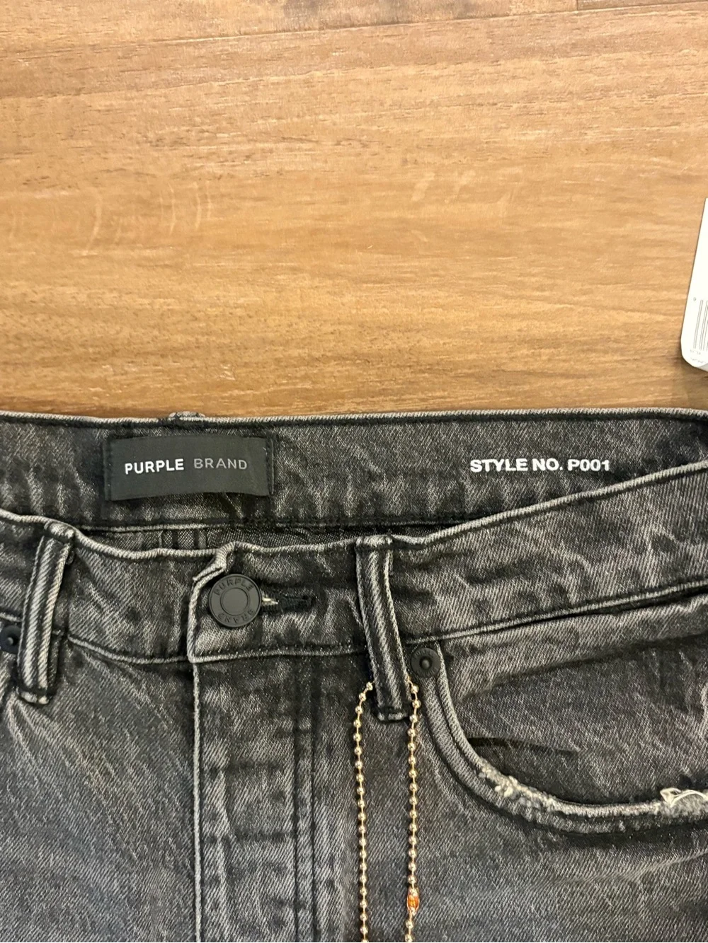 Purple Brand Charcoal Gray Embroidered Skinny Jeans - Men